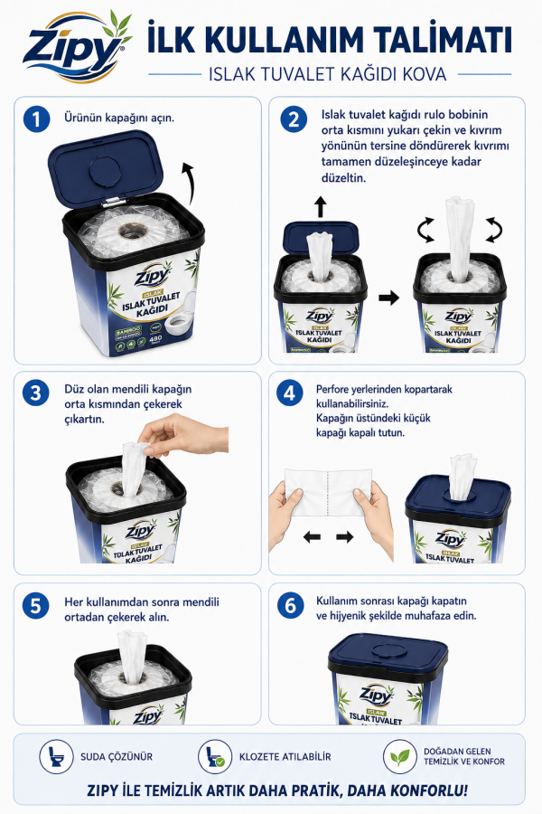 Zipy Islak tuvalet kağıdı