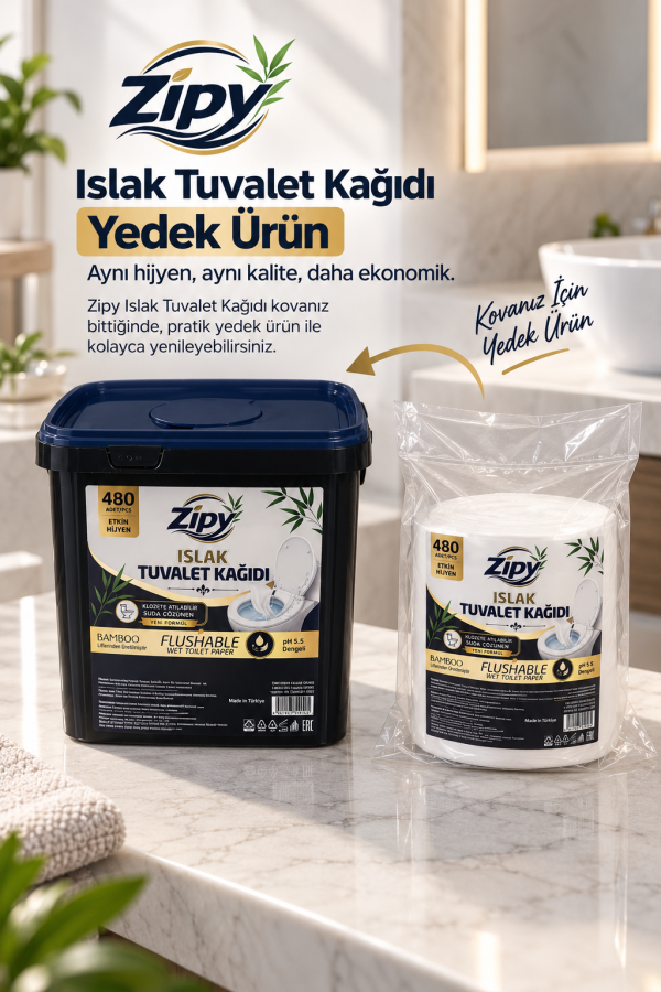 Islak tuvalet kağıdı Yedeği